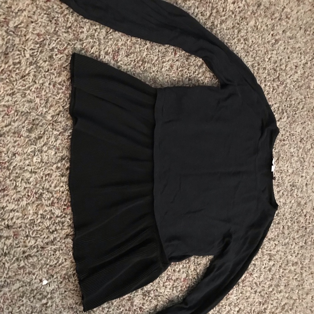 Loft black Peplum sweater